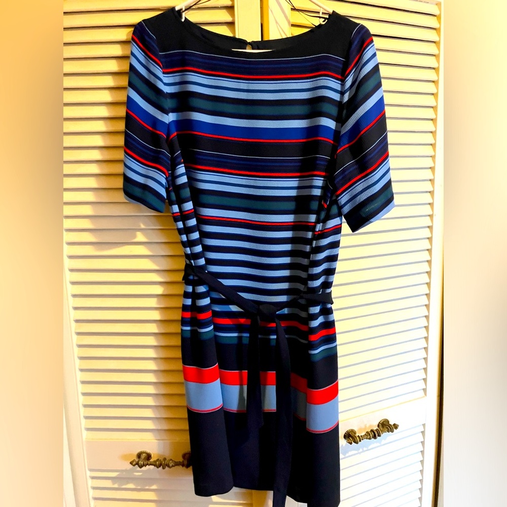 Tommy Hilfiger Ladies Summer Dress Striped with Belt Medium